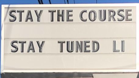 The marquee at The Argyle Theatre in Babylon.