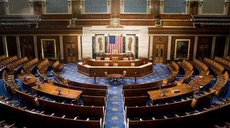 The U.S. House of Representatives chamber is seen
