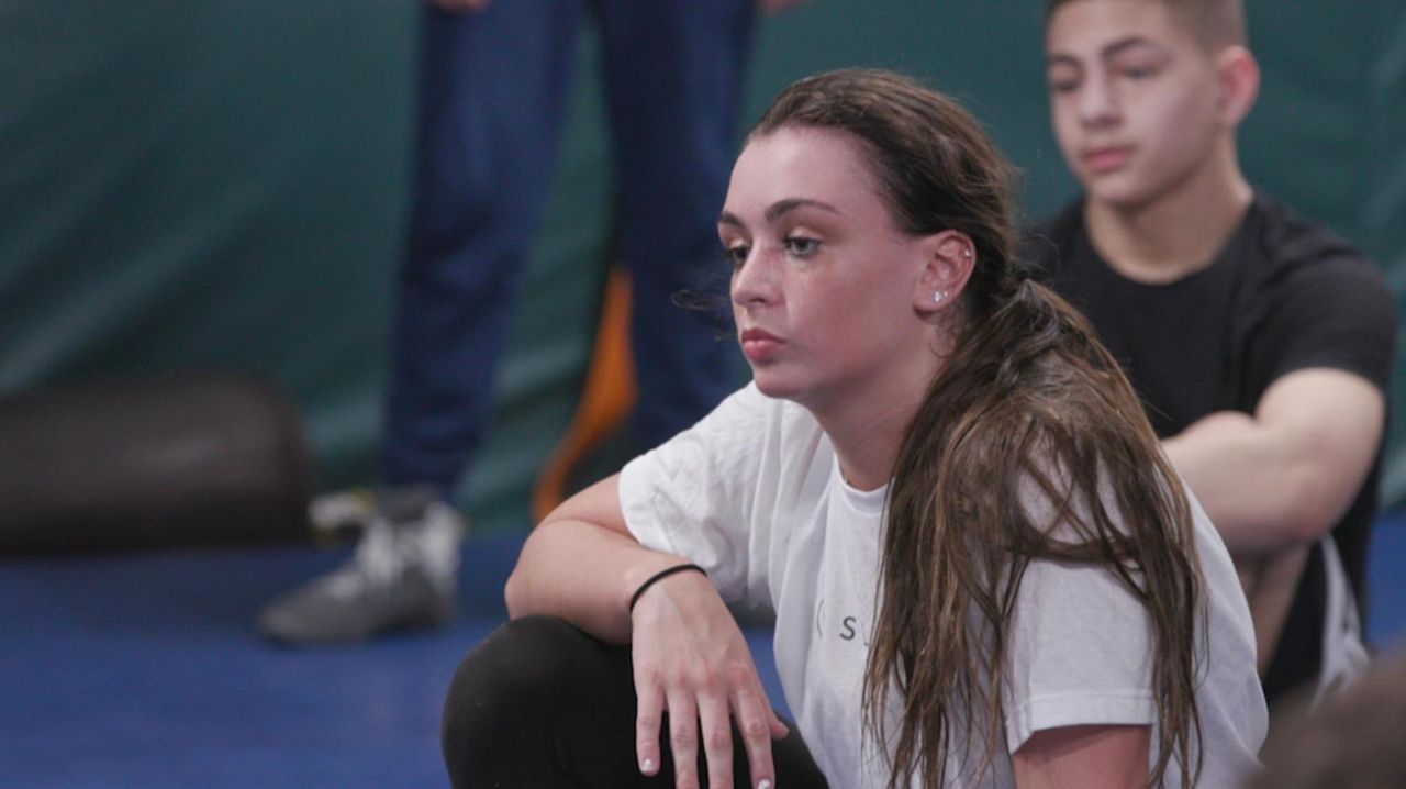 Senior wrestler Ally Fitzgerald, now at Long Beach