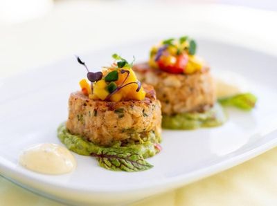 The jumbo lump crabcakes at the View in