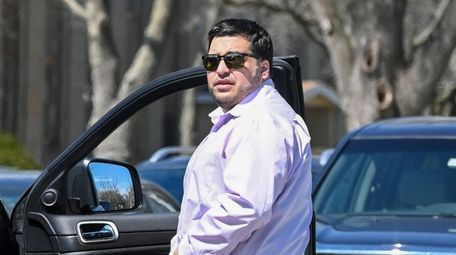 Anthony Chiantella in the parking lot of the