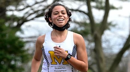 Alexandra Stasichin of Massapequa wins the Nassau Class