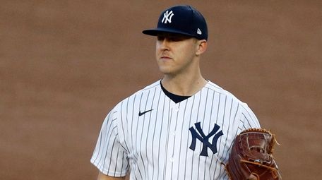 Jameson Taillon #50 of the Yankees stands on