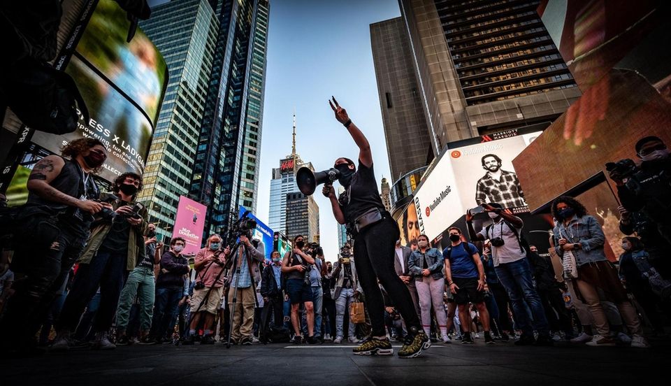 Protesters take to the streets after the George
