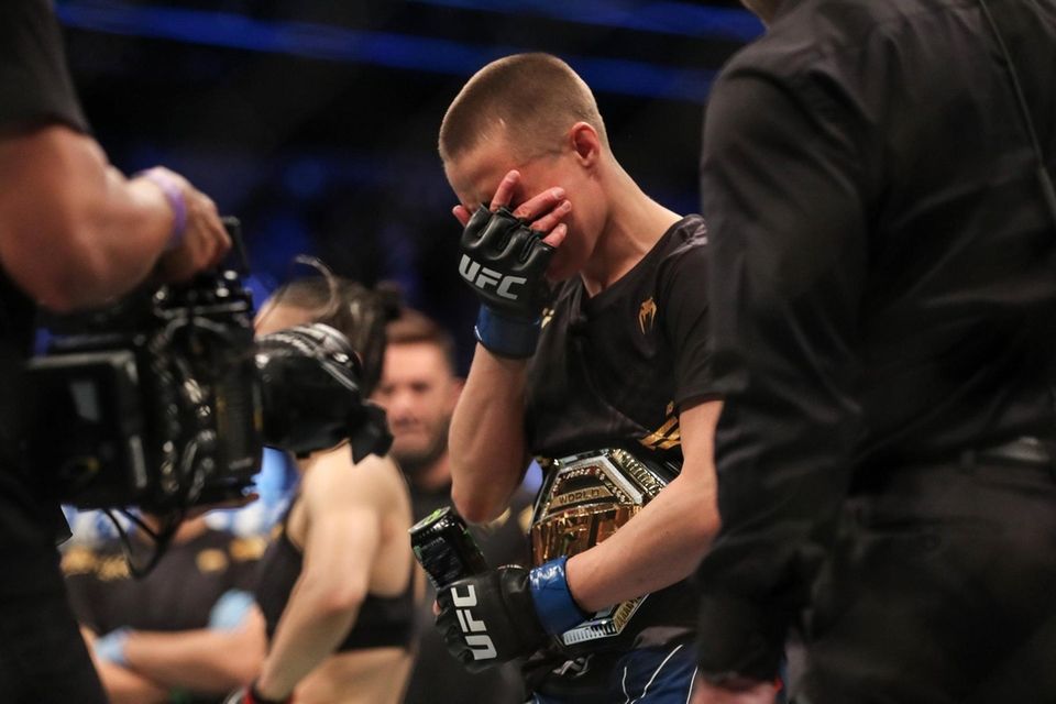 JACKSONVILLE, FL - APRIL 24: Rose Namajunas of