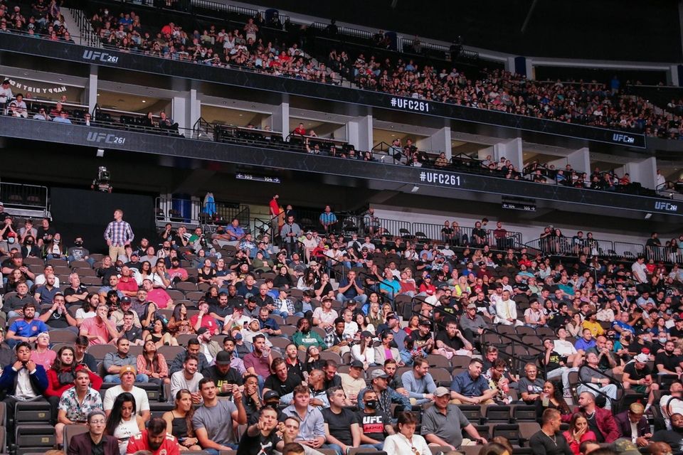 General view of the sold out crowd on