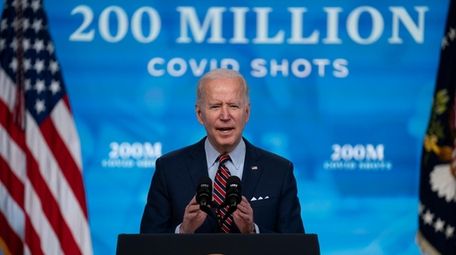 President Joe Biden speaks about COVID-19 vaccinations at