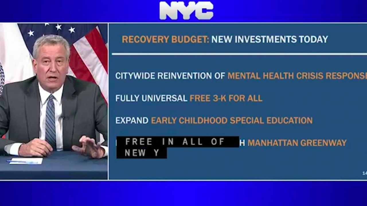 On Monday, Mayor Bill de Blasio announced New