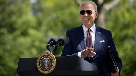 President Joe Biden speaks Tuesday on the White