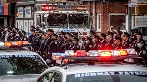 The body of NYPD Officer Anastasios Tsakos, an