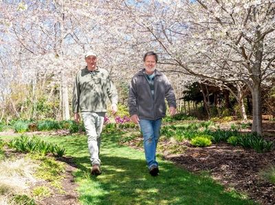 Dennis Schrader, left, and his partner, Bill Smith,