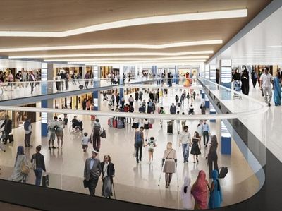 A view of the proposed two-level plan at