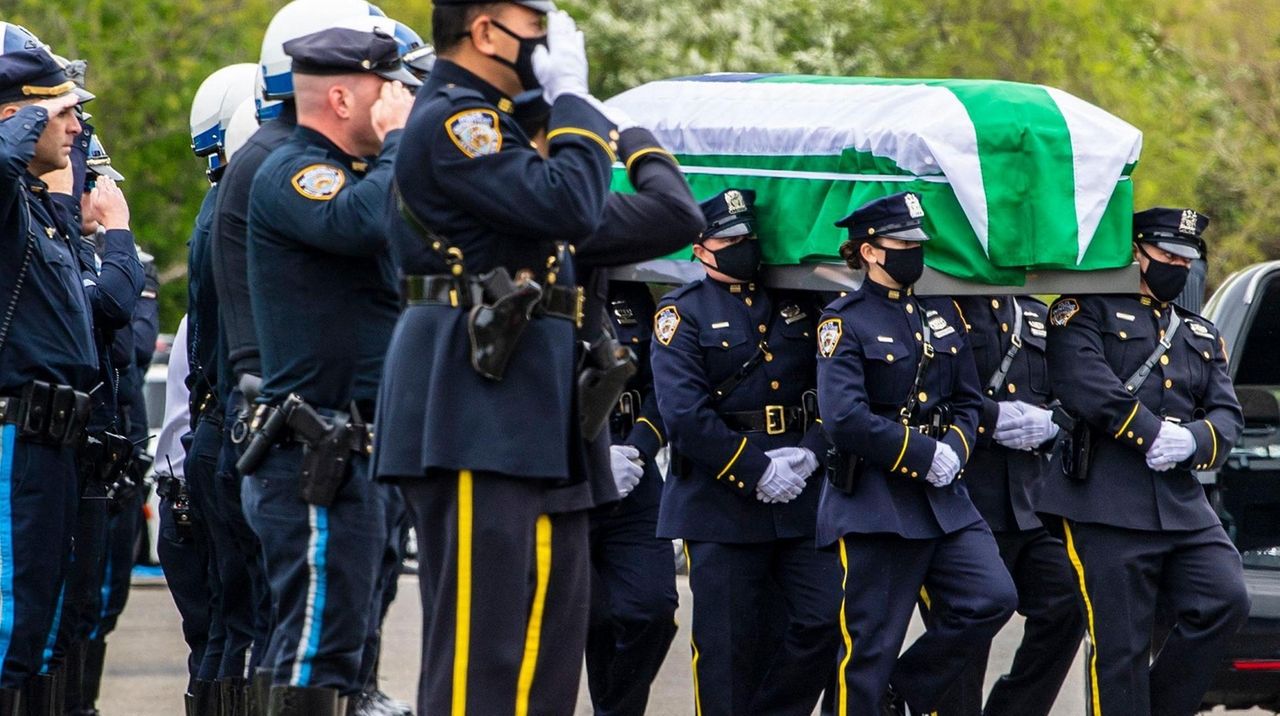 The wake for NYPD Officer Anastasios Tsakos, 43,