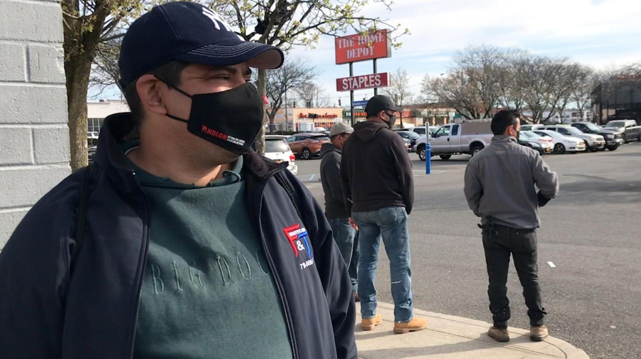 Day laborers have gathered in a Freeport parking