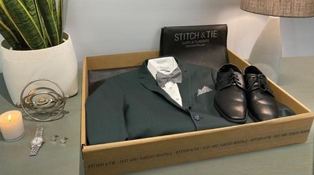 Stitch & Tie's tuxedos arrive in a box