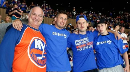 (L-R) Troy Eisner and his sons Josh, Zach