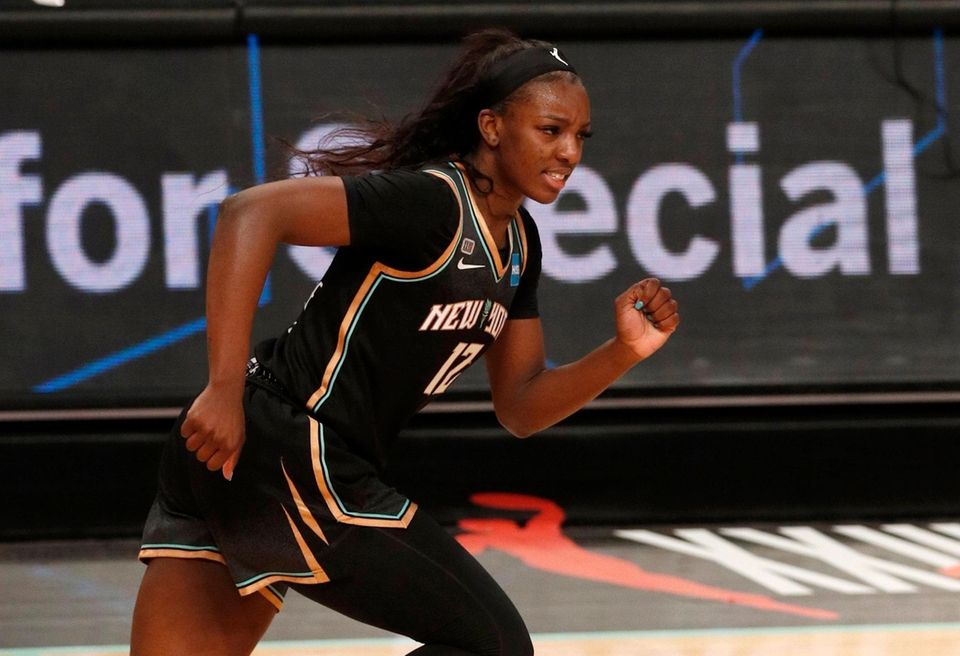 Michaela Onyenwere #12 of the New York Liberty