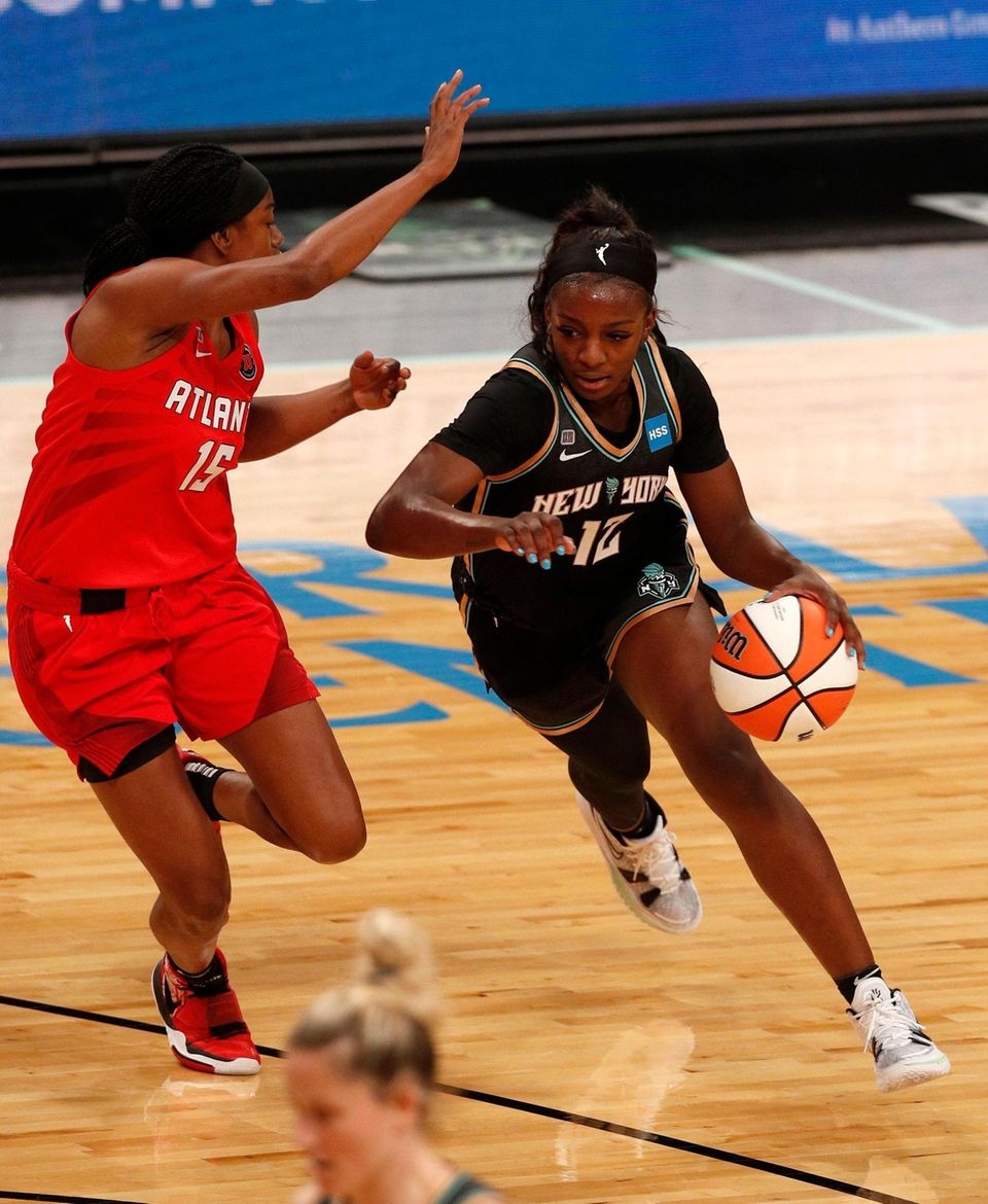 Michaela Onyenwere #12 of the New York Liberty