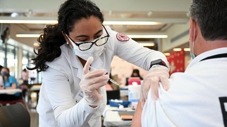 Ana Quintanilla, a nursing student at Molloy College,