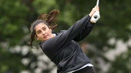 Allison Amoruso of St. Anthony's assess her drive