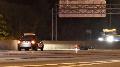 Scene of a fatal motorcycle crash on the