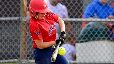 Chiara Nappo #19 of MacArthur swings at a