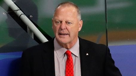 Canada head coach Gerard Gallant reacts during the