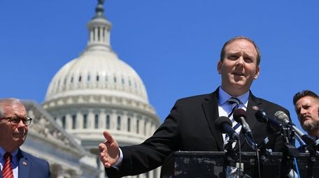 Rep. Lee Zeldin outside the U.S. Capitol last