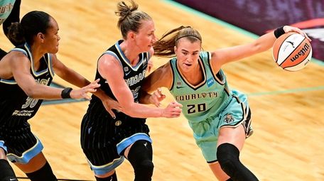 Sabrina Ionescu, with just two points and five
