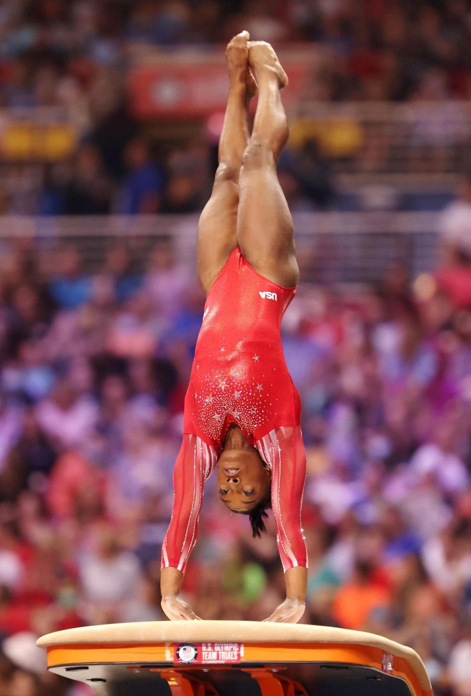 ST LOUIS, MISSOURI - JUNE 27: Simone Biles