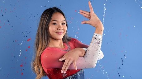 US Olympic gymnast Sunisa Lee competes