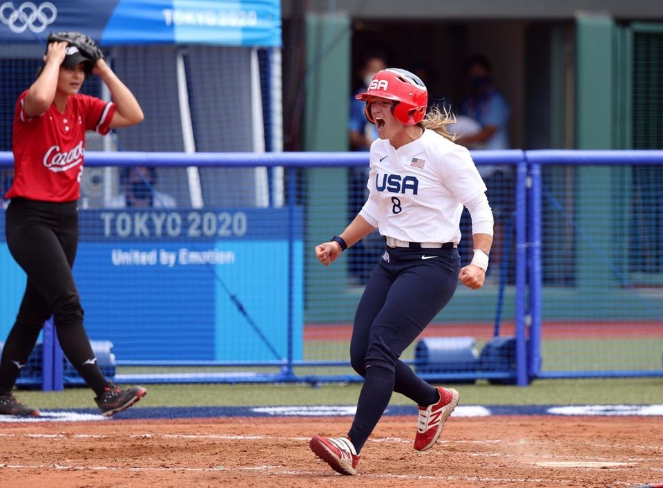 Pitcher Eujenna Caira of Team Canada and Haylie