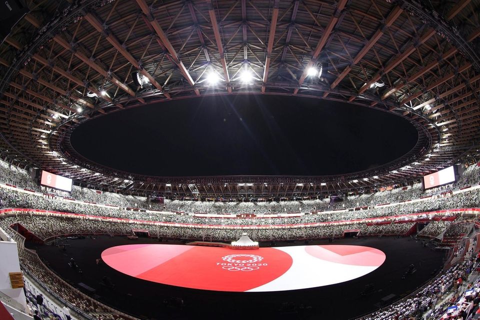 A general view prior to the Opening Ceremony