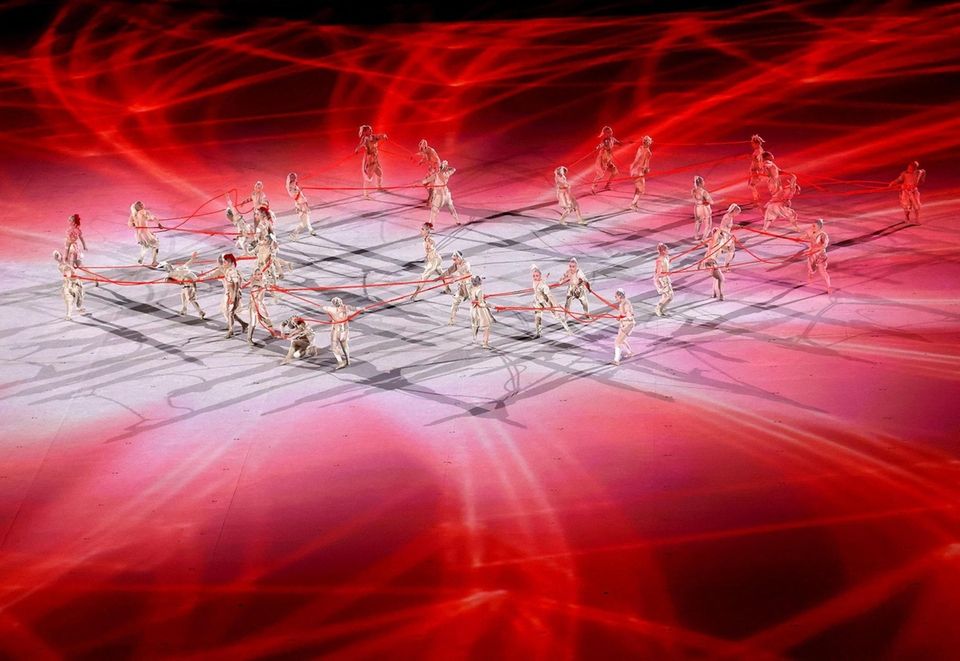Performers dance during the Opening Ceremony of the