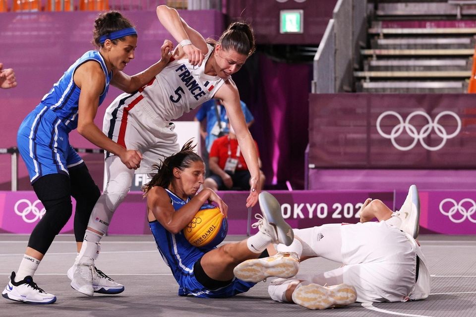 Marcella Filippi of Team Italy is challenged by