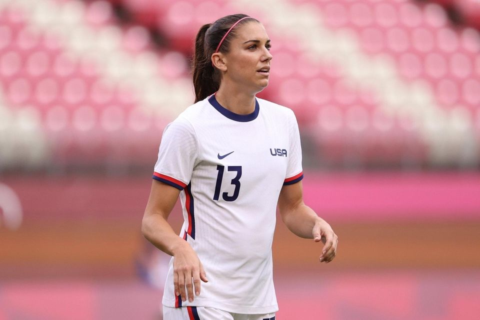 KASHIMA, JAPAN - JULY 27: Alex Morgan #13