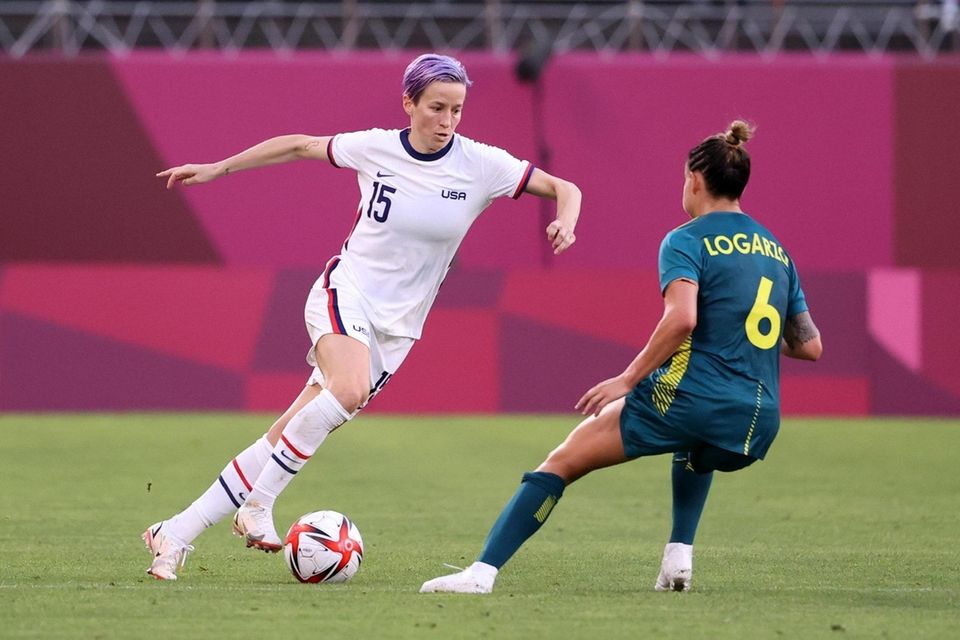KASHIMA, JAPAN - JULY 27: Megan Rapinoe #15