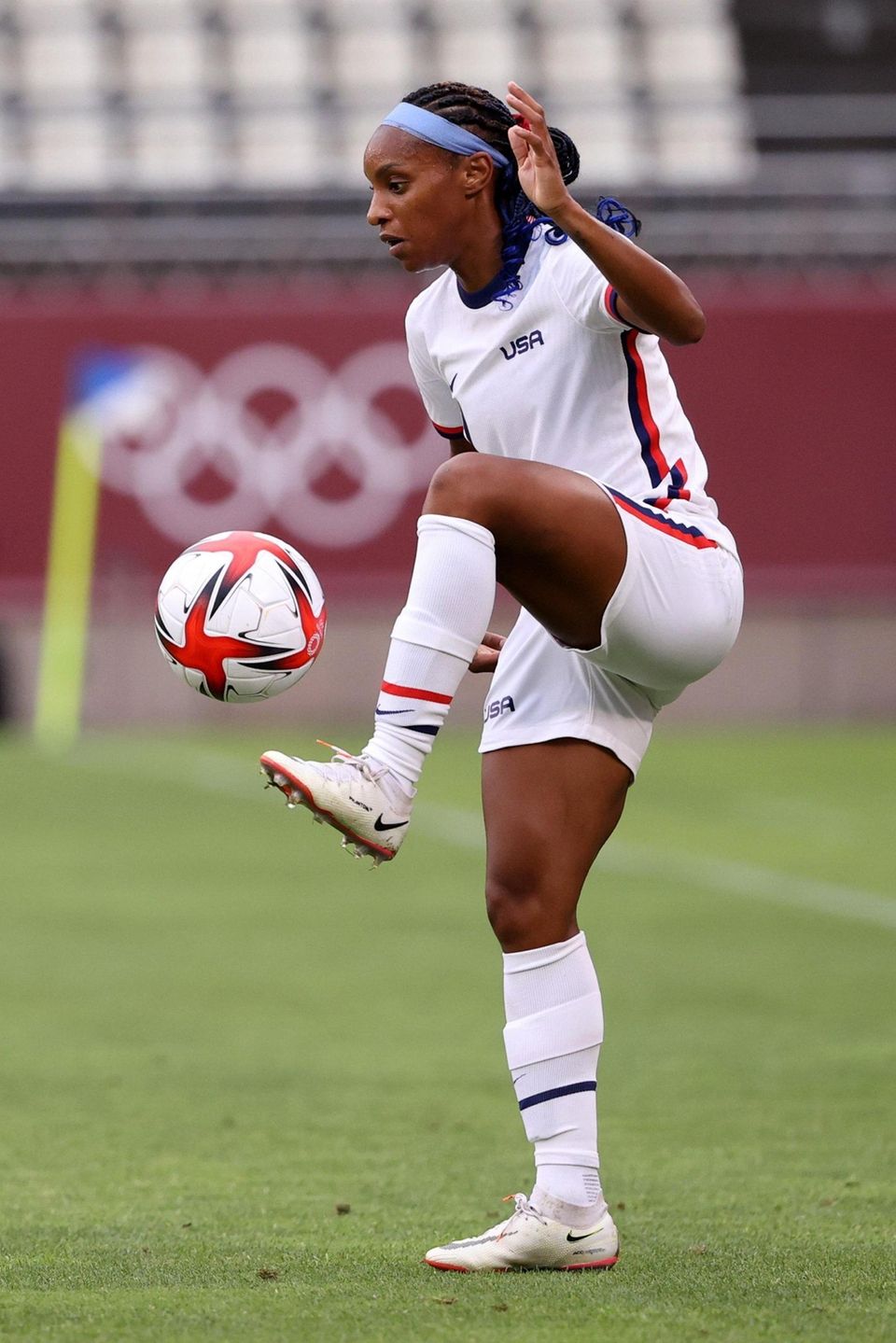 KASHIMA, JAPAN - JULY 27: Crystal Dunn #2