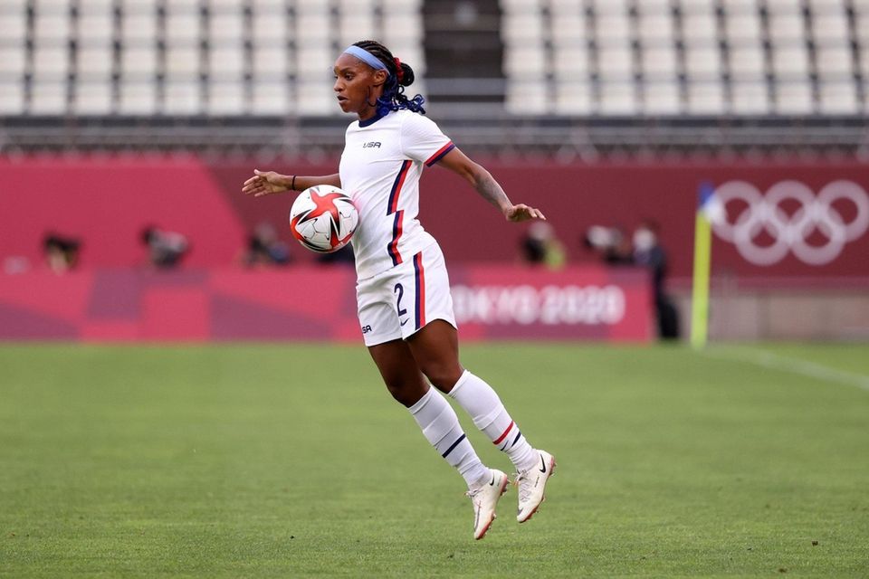 KASHIMA, JAPAN - JULY 27: Crystal Dunn #2