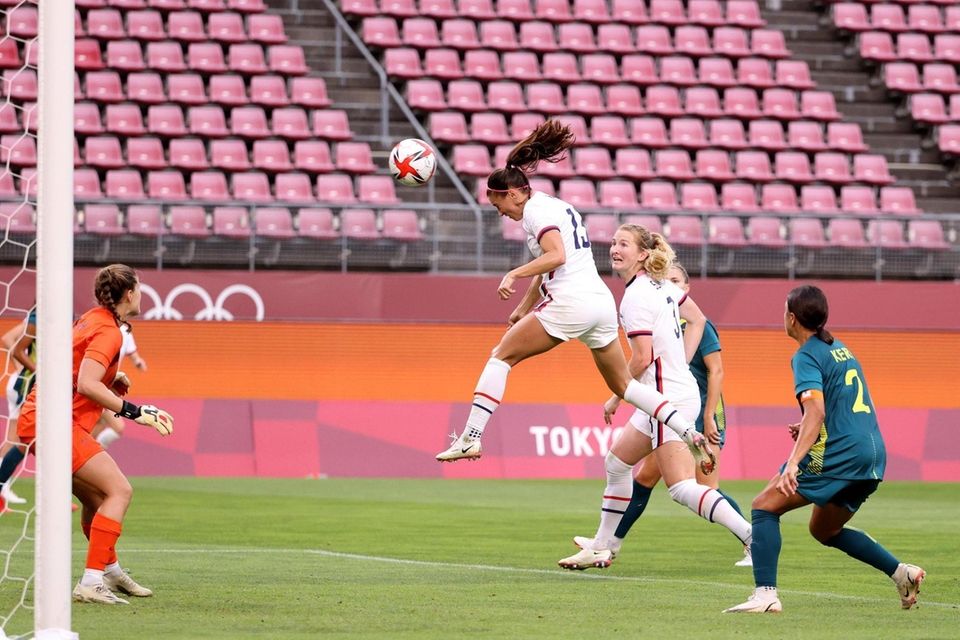 KASHIMA, JAPAN - JULY 27: Alex Morgan #13
