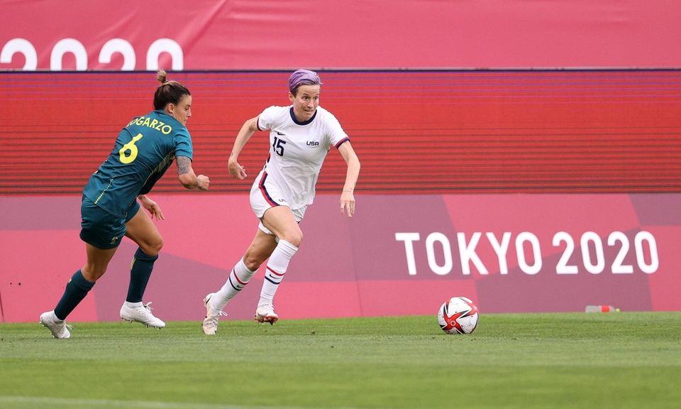 KASHIMA, JAPAN - JULY 27: Megan Rapinoe #15
