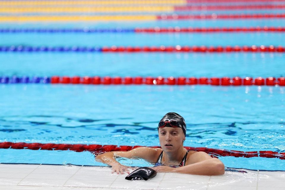 TOKYO, JAPAN - JULY 27: Katie Ledecky of