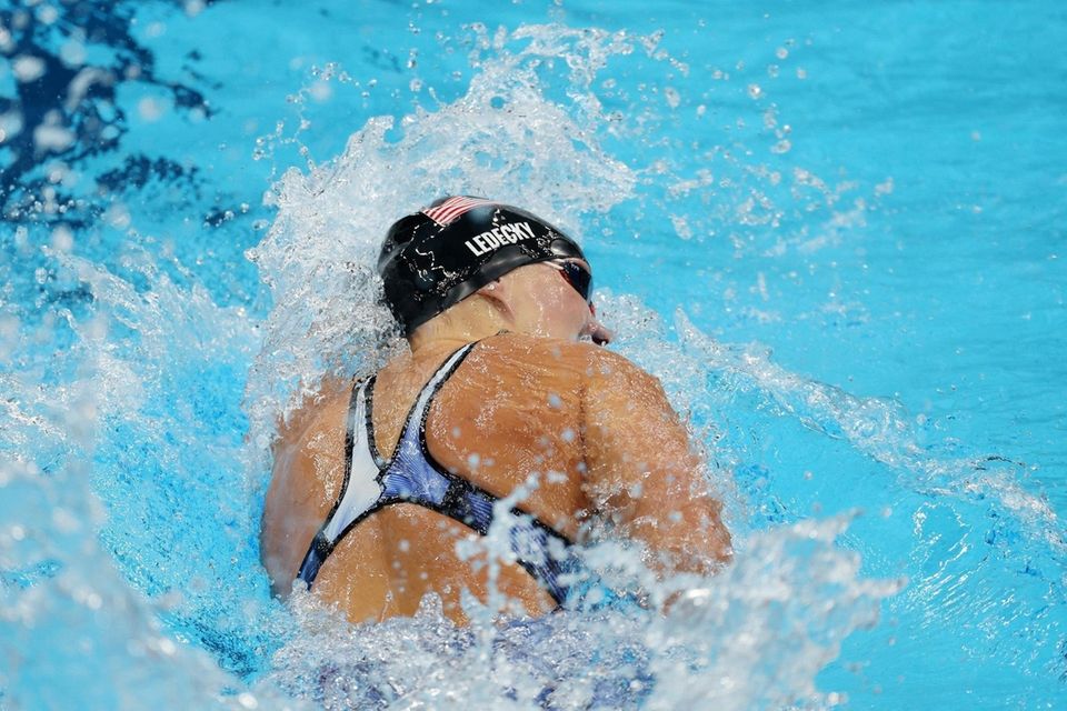 TOKYO, JAPAN - JULY 27: Katie Ledecky of