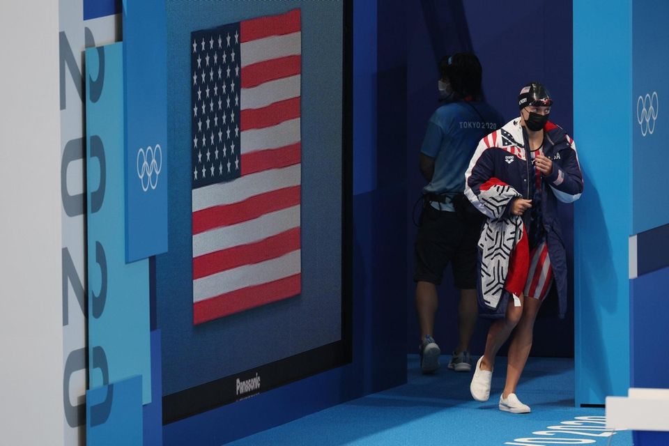 TOKYO, JAPAN - JULY 27: Katie Ledecky of