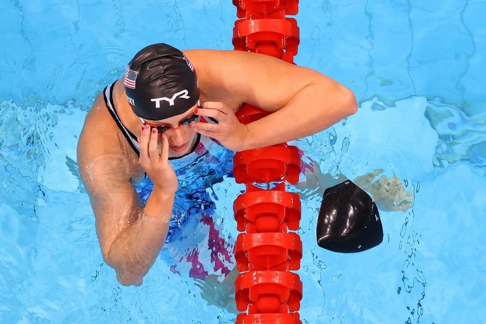 TOKYO, JAPAN - JULY 27: Katie Ledecky of
