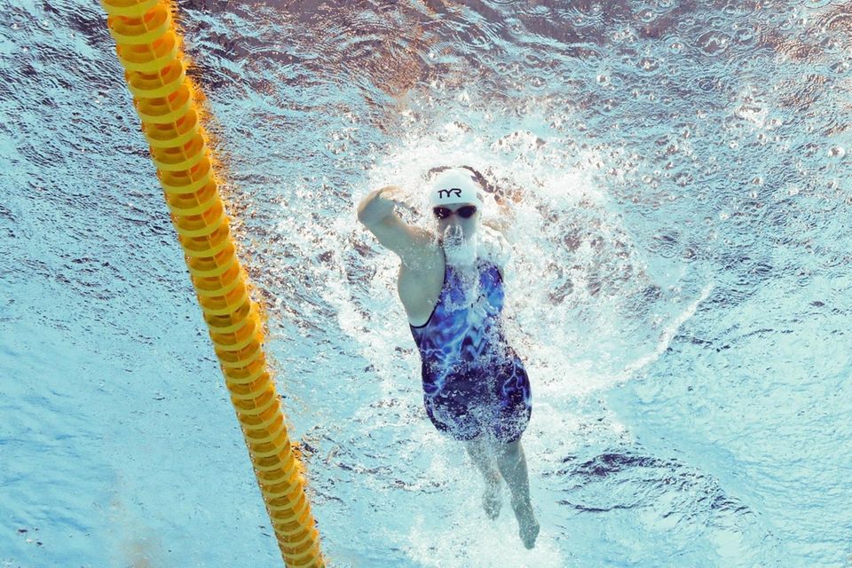 TOKYO, JAPAN - JULY 26: Katie Ledecky of