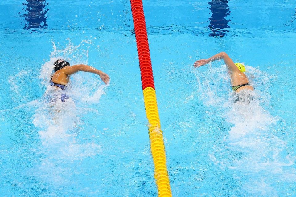 TOKYO, JAPAN - JULY 26: Katie Ledecky of