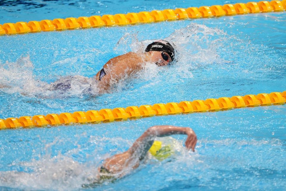 TOKYO, JAPAN - JULY 26: Katie Ledecky of