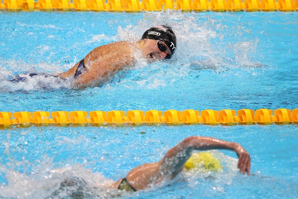 TOKYO, JAPAN - JULY 26: Katie Ledecky of