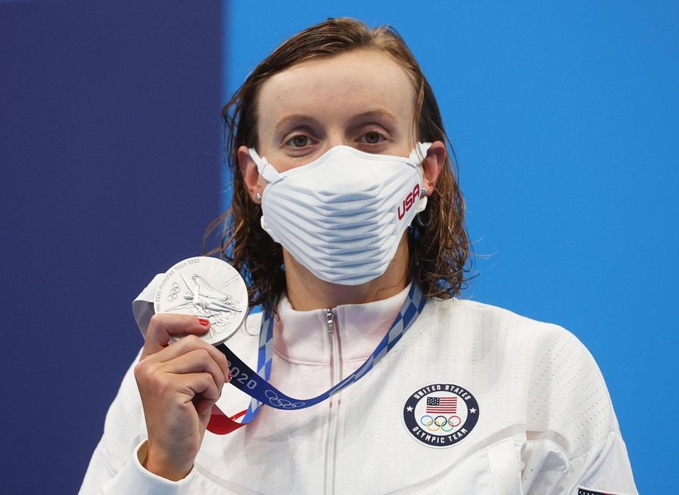 TOKYO, JAPAN - JULY 26: Katie Ledecky of